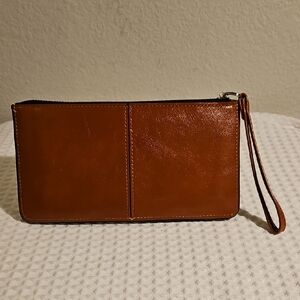 22 Tote Brown Leather Clutch